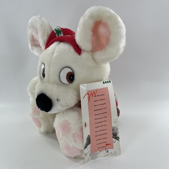 Vintage Commonwealth Kris Mouse With A Mission Christmas Plush Stuffed Animal - Picture 16 of 16